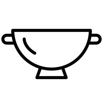 Kolayca değiştirilebilir veya düzenleme kevgir izole vektör simgesi