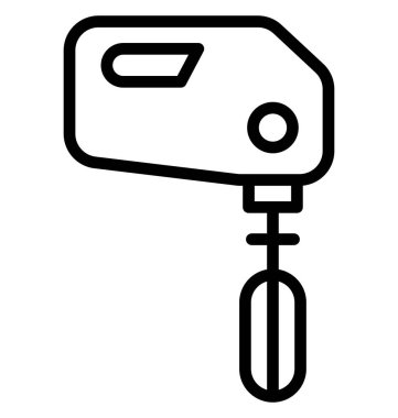 Kolayca değiştirilebilir veya düzenleme yumurta çırpıcı izole vektör simgesi