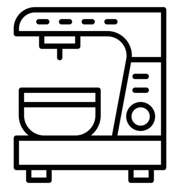 Kolayca değiştirilebilir veya düzenleme kahve makinesi izole vektör simgesi