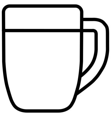 Kolayca değiştirilebilir veya düzenleme çay fincan izole vektör simgesi