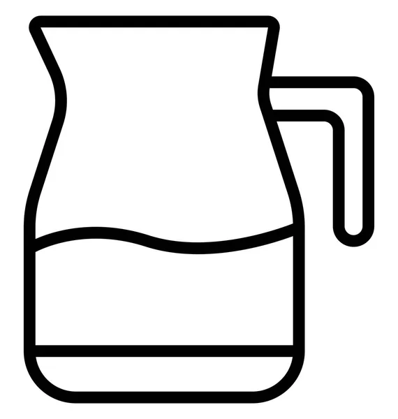 Jug Isolated Vector Icon Which Can Easily Modified Edit — Stock Vector