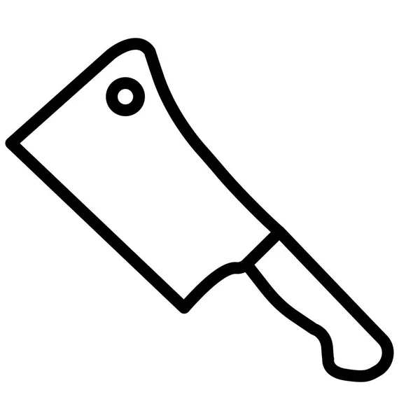 Cleaver Isolated Vector Icon Which Can Easily Modified Edit — Stock Vector