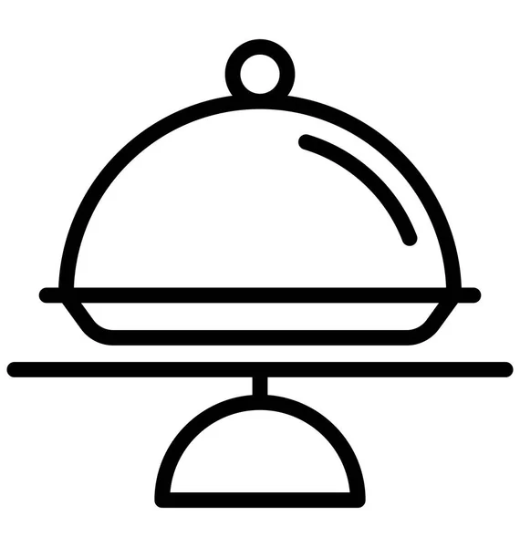 Plaque Gâteau Icône Vectorielle Isolée Qui Peut Être Facilement Modifiée — Image vectorielle