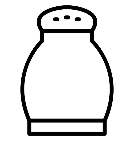 Salzstreuer Isoliertes Vektorsymbol Das Leicht Geändert Oder Bearbeitet Werden Kann — Stockvektor
