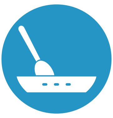 Kolayca değiştirilebilir veya düzenleme çorba izole vektör simgesi