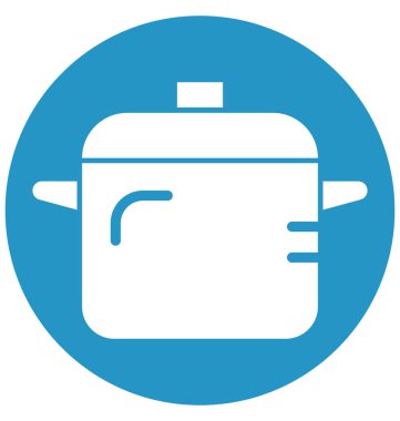 Kolayca değiştirilebilir veya düzenleme tava izole vektör simgesi