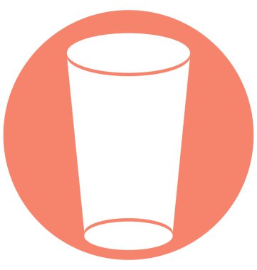 Kolayca değiştirilebilir veya düzenleme cam izole vektör simgesi