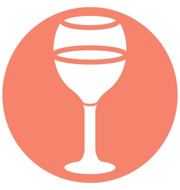 Kolayca değiştirilebilir veya düzenleme şarap cam izole vektör simgesi