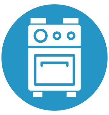 Kolayca değiştirilebilir veya düzenleme aralığı izole vektör simgesi pişirme