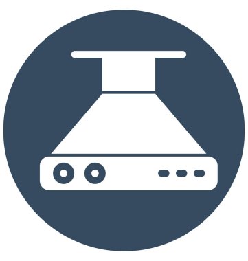 Kolayca değiştirilebilir veya düzenleme mutfak Hood izole vektör simgesi