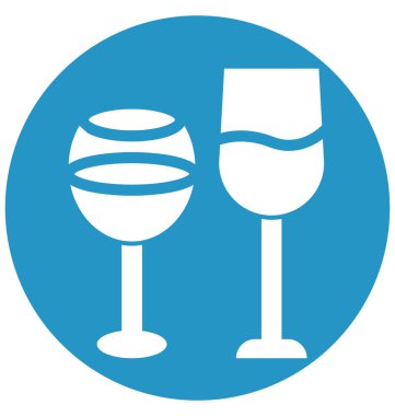 Kolayca değiştirilebilir veya düzenleme şarap cam izole vektör simgesi