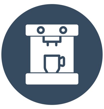 Kolayca değiştirilebilir veya düzenleme kahve makinesi izole vektör simgesi
