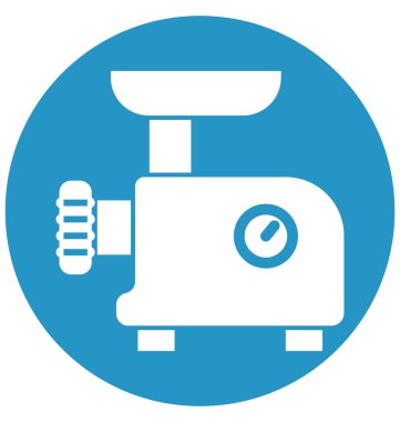 Kolayca değiştirilebilir veya düzenleme doğrayıcılardan makine izole vektör simgesi