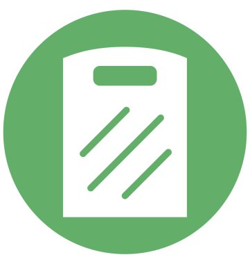 Kolayca değiştirilebilir veya düzenleme kesme kurulu izole vektör simgesi