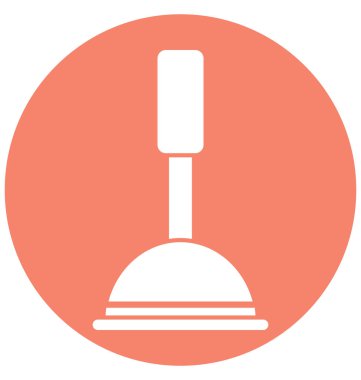 Kolayca değiştirilebilir veya düzenleme spatula izole vektör simgesi