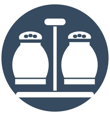 Kolayca değiştirilebilir veya düzenleme tuzlukların izole vektör simgesi