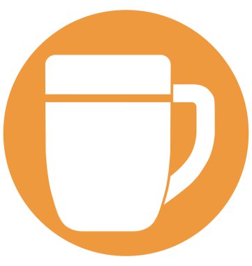 Kolayca değiştirilebilir veya düzenleme çay fincan izole vektör simgesi