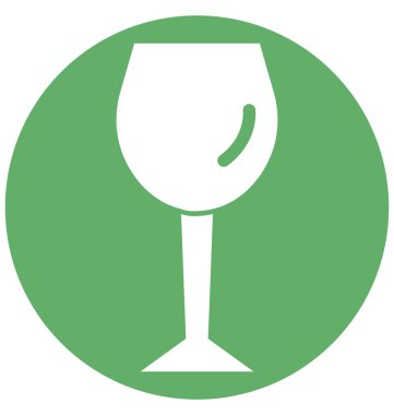 Kolayca değiştirilebilir veya düzenleme şampanya cam izole vektör simgesi