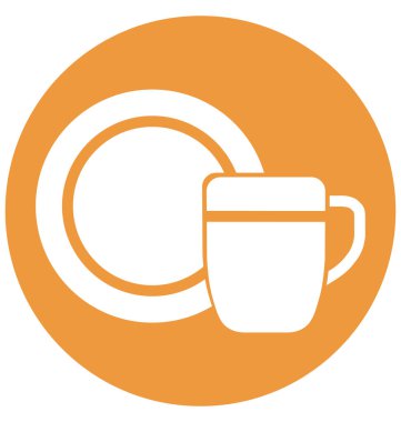 Kolayca değiştirilebilir veya düzenleme fincan izole vektör simgesi