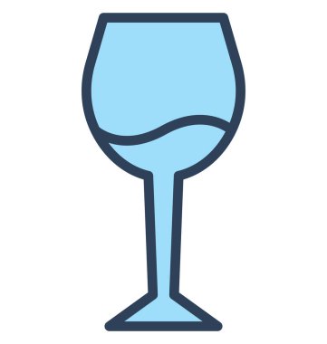 Kolayca değiştirilebilir veya düzenleme cam izole vektör simgesi