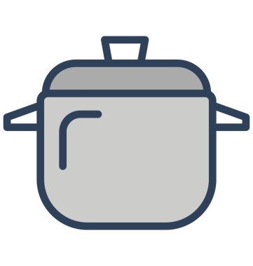 Kolayca değiştirilebilir veya düzenleme pişirme Pan izole vektör simgesi