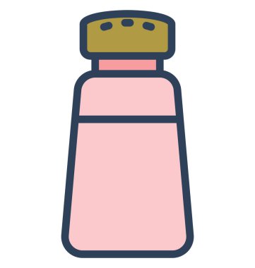 Kolayca değiştirilebilir veya düzenleme tuz Shaker izole vektör simgesi