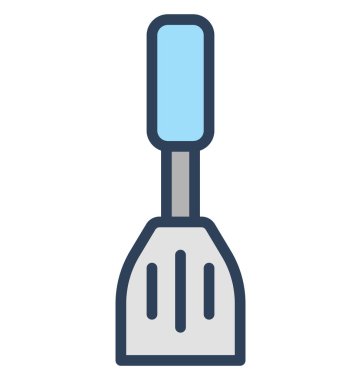 Kolayca değiştirilebilir veya düzenleme kepçe kap izole vektör simgesi