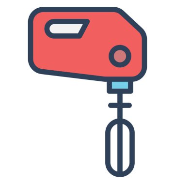 Kolayca değiştirilebilir veya düzenleme yumurta çırpıcı izole vektör simgesi