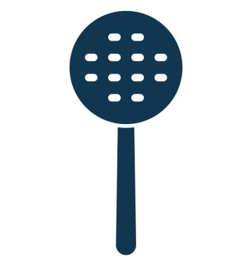 Kolayca değiştirilebilir veya düzenleme kepçe kaşık izole vektör simgesi