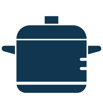 Kolayca değiştirilebilir veya düzenleme pişirme Pot izole vektör simgesi