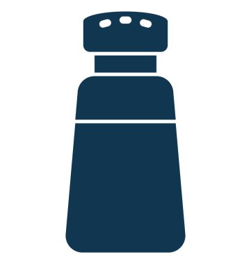 Kolayca değiştirilebilir veya düzenleme tuz Shaker izole vektör simgesi