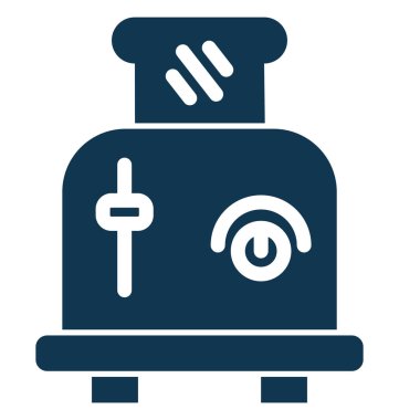 Kolayca değiştirilebilir veya düzenleme ekmek kızartma makinesi izole vektör simgesi