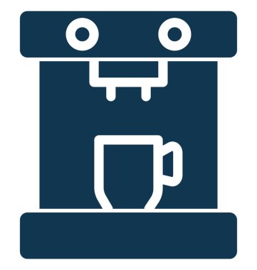 Kolayca değiştirilebilir veya düzenleme kahve makinesi izole vektör simgesi