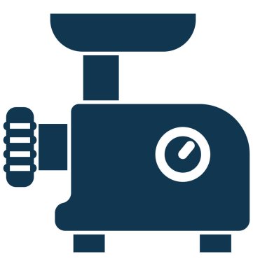 Kolayca değiştirilebilir veya düzenleme doğrayıcılardan makine izole vektör simgesi