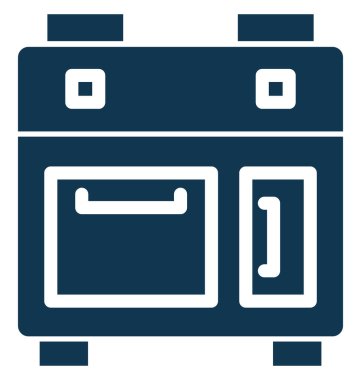 Kolayca değiştirilebilir veya düzenleme gaz sobası izole vektör simgesi