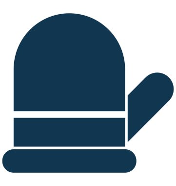 Kolayca değiştirilebilir veya düzenleme mitten izole vektör simgesi