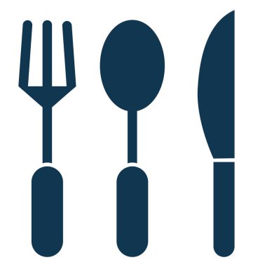 Kolayca değiştirilebilir veya düzenleme çatal bıçak izole vektör simgesi