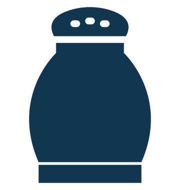 Kolayca değiştirilebilir veya düzenleme tuz Shaker izole vektör simgesi