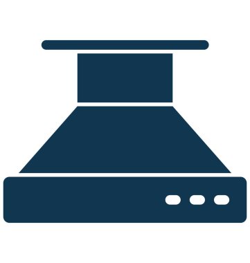 Kolayca değiştirilebilir veya düzenleme mutfak Hood izole vektör simgesi