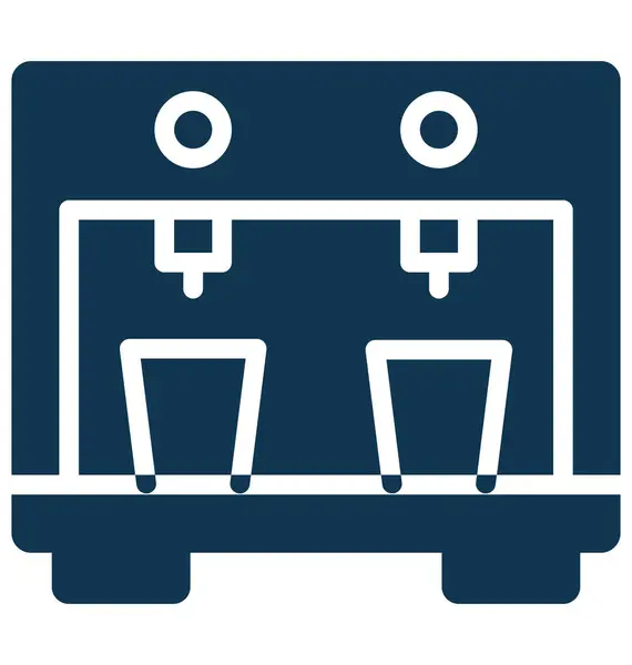 饮水机隔离矢量图标 可以很容易地修改或编辑 — 图库矢量图片
