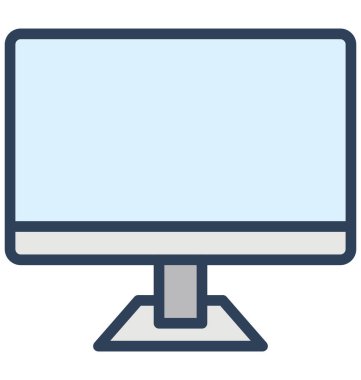 Görüntülemek, kolayca herhangi bir boyut düzenlenmiş veya değişikliğin izole vektör simge ekran.