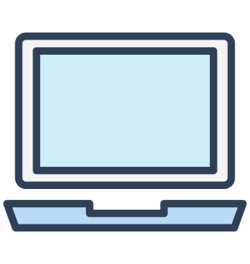 Dizüstü, izole vektör simgesi olduğunu kolayca herhangi bir boyut düzenlenemez veya değiştirilme tarihi dizüstü bilgisayar.