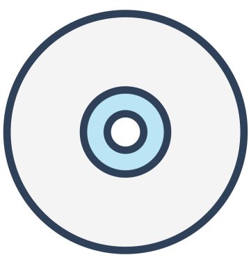 CD, CD izole vektör simgesi olduğunu kolayca herhangi bir boyut düzenlenemez veya değiştirilme tarihi.