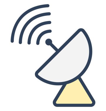 Çanak anten, izole vektör simgesi olduğunu kolayca herhangi bir boyut düzenlenemez veya değiştirilme tarihi parabolik anten.