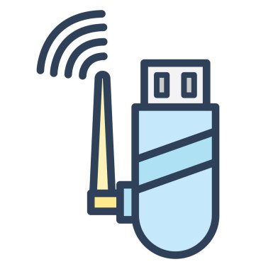 USB adaptörü, usb birinde kolayca düzenlenebilir izole vektör simge boyutu veya değişikliğin Internet.