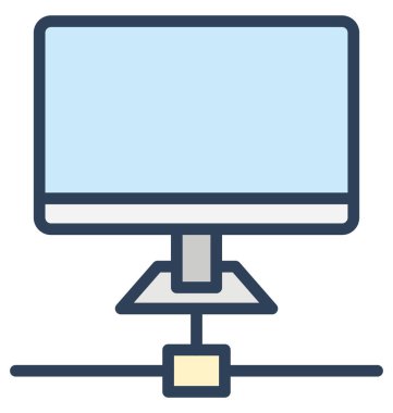 Göstermek perde, birinde kolayca düzenlenebilir izole vektör simge boyutu veya değişikliğin lcd.