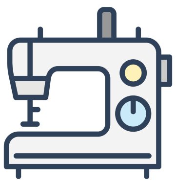 Dikiş, dikiş makinesi izole vektör simgesi olduğunu kolayca herhangi bir boyut düzenlenemez veya değiştirilme tarihi.