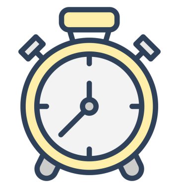 Çalar saat, izole vektör simgesi olduğunu kolayca herhangi bir boyut düzenlenemez veya değiştirilme saati.