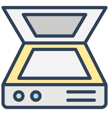 Bilgisayar tarayıcı, izole vektör simgesi olduğunu ayarları içinde birisi kolayca düzenlenebilir elektronik boyutu veya değiştirilme tarihi.