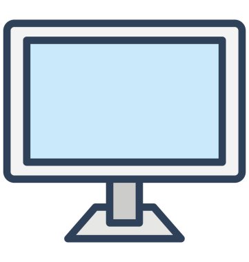 Görüntülemek, kolayca herhangi bir boyut düzenlenmiş veya değişikliğin izole vektör simge ekran.